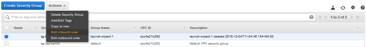 WatchGuard Dimension Setup on AWS 20